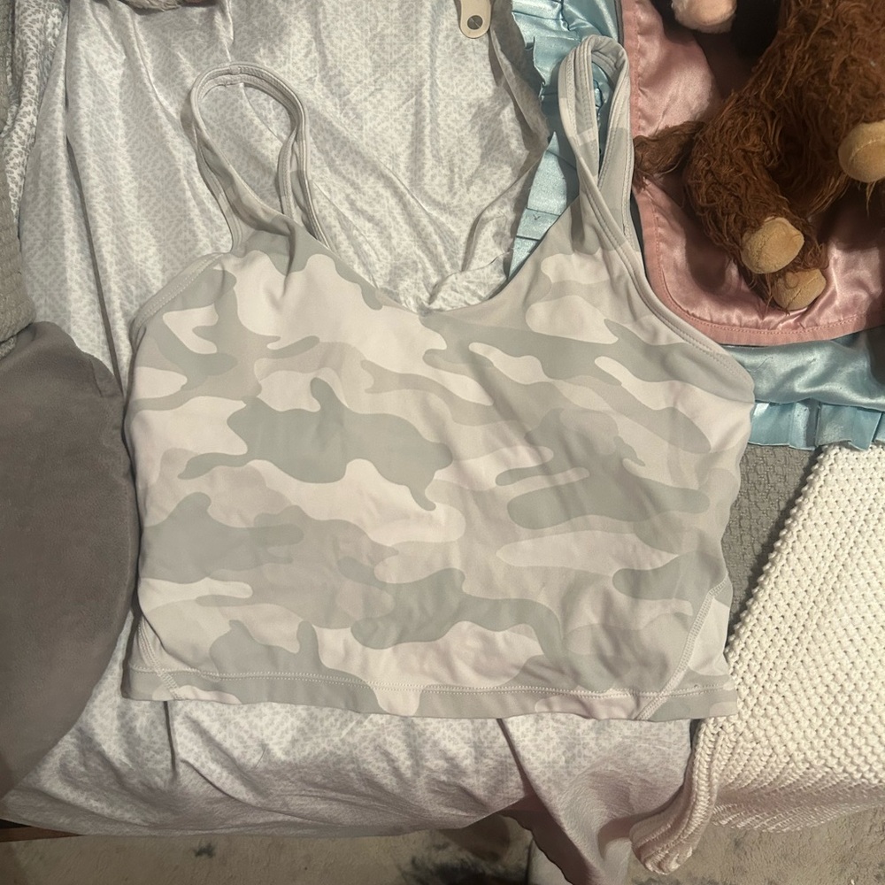 Amazon Light Gray Camouflage Tank Top